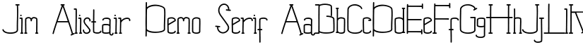 Jim Alistair Demo font download