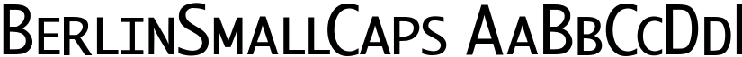 BerlinSmallCaps font