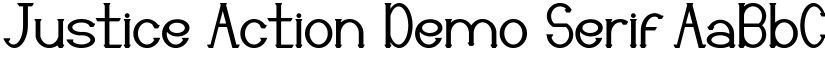 Justice Action Demo Serif font