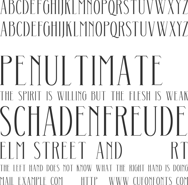Aunofa Serif DEMO font preview