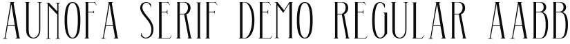 Aunofa Serif DEMO font download