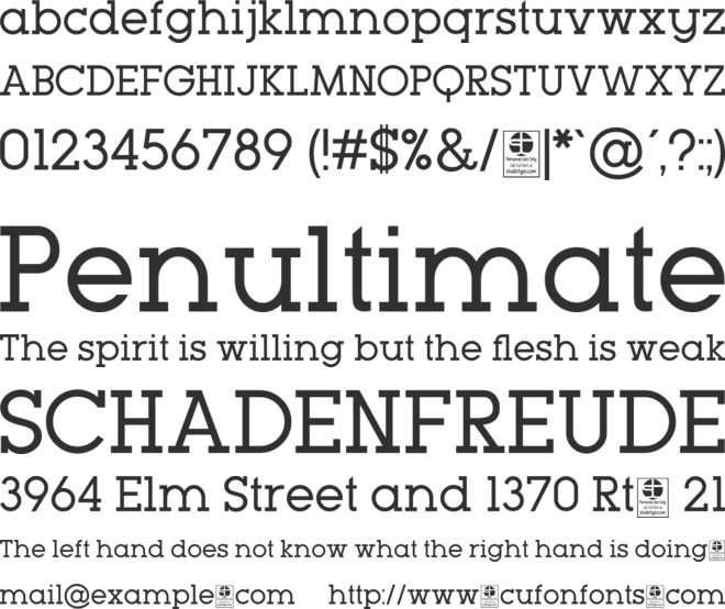 Typo GeoSlab  Demo font preview