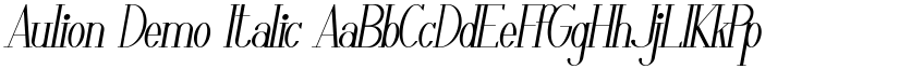 Aulion Demo Italic font