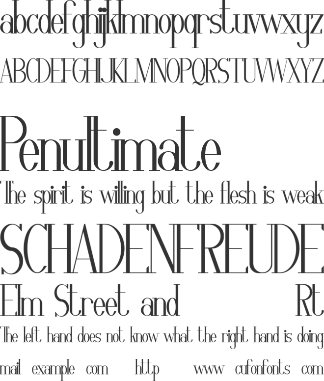 Aulion Demo font preview