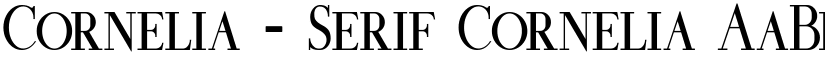 Cornelia - Serif Cornelia font