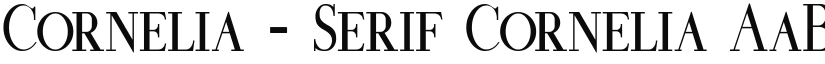 Cornelia - Serif font download