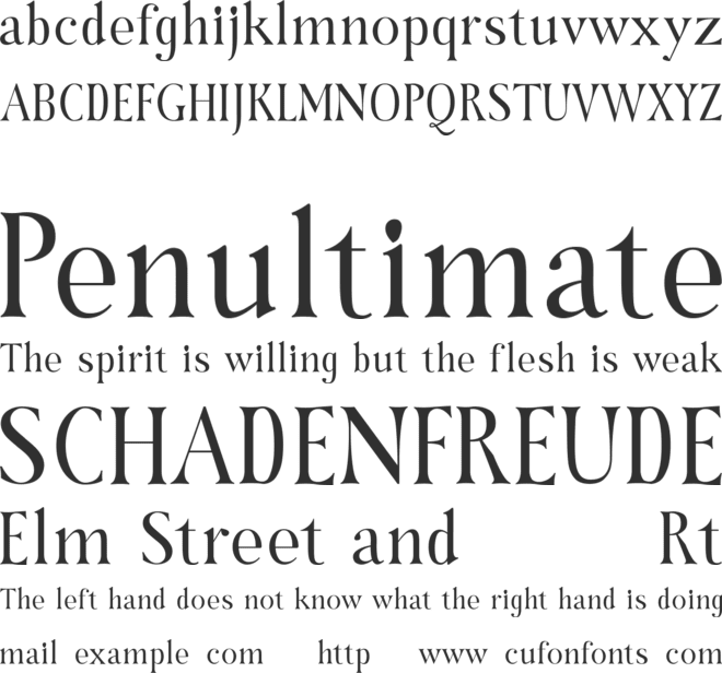 Hybridea font preview