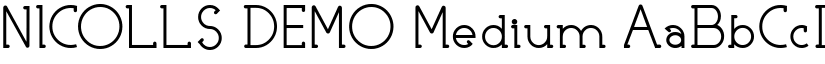 NICOLLS DEMO Medium font
