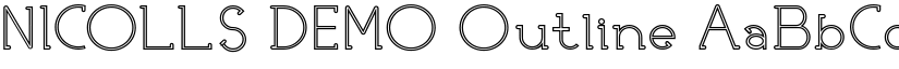 NICOLLS DEMO Outline font