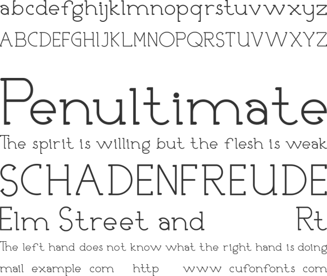 NICOLLS DEMO font preview