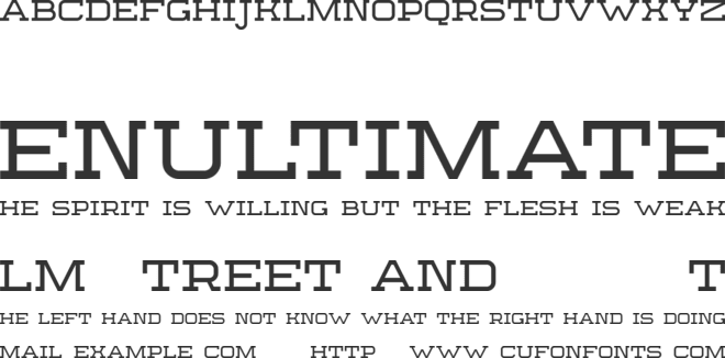 Sebastien Slab Demo font preview