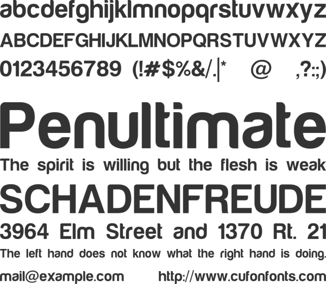 Harabara Mais Demo font preview