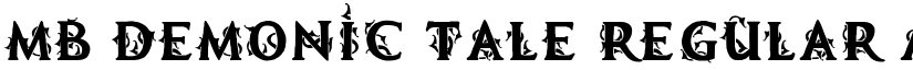 MB Demonic Tale Regular font
