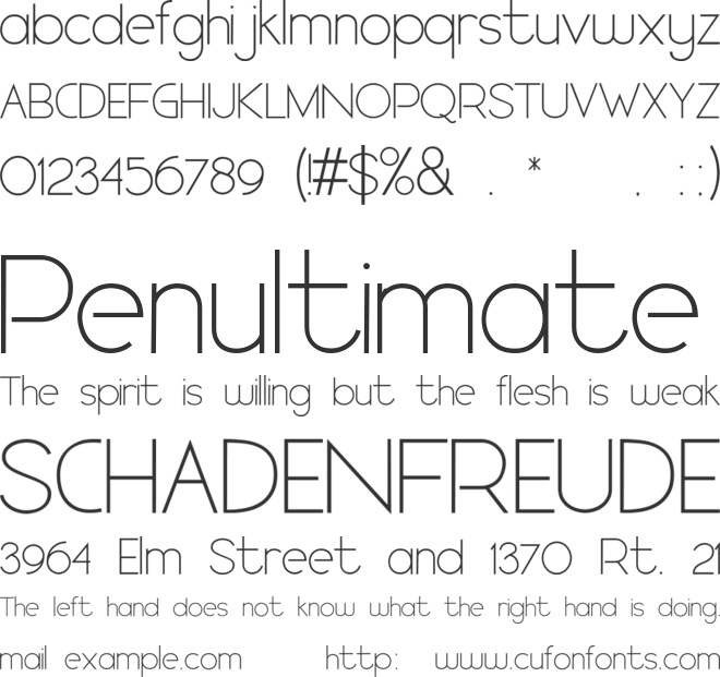 ARTHIQUE DEMO font preview