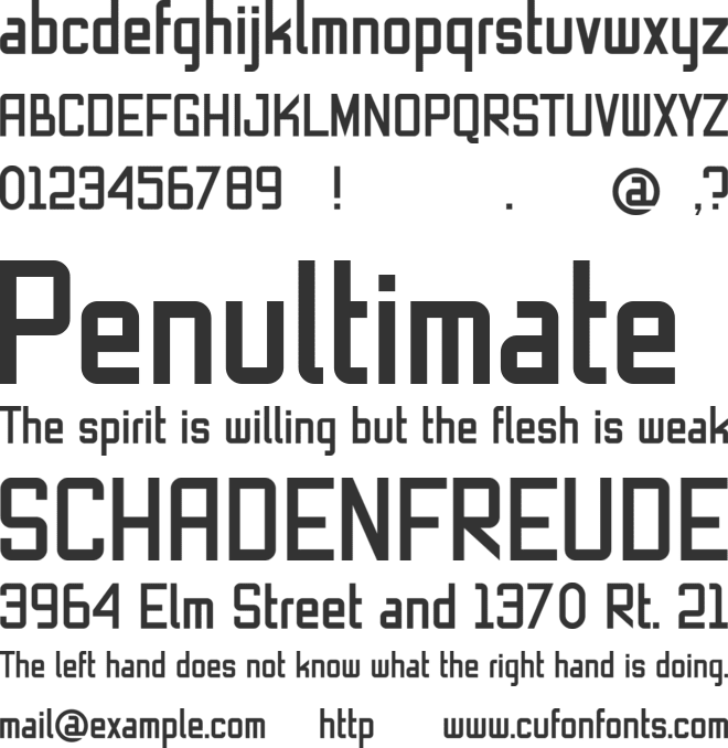 Blackrough Demo font preview