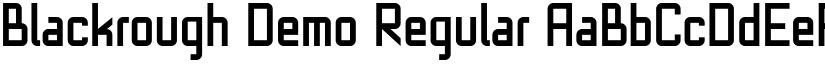 Blackrough Demo Regular font