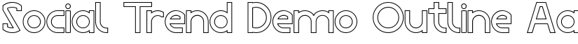 Social Trend Demo Outline font