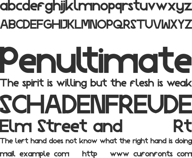 Social Trend Demo font preview