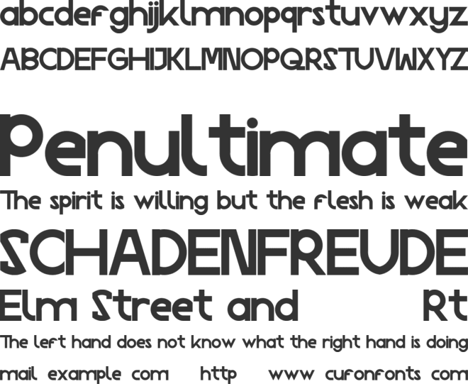 Social Trend Demo font preview