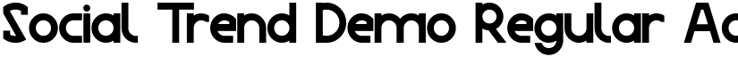 Social Trend Demo Regular font
