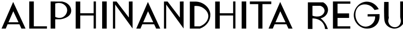 ALPHINANDHITA Regular font