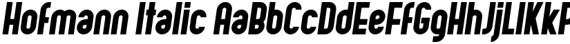 Hofmann Italic font