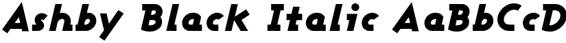 Ashby Black Italic font