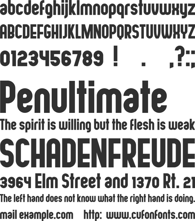 Hofmann font preview