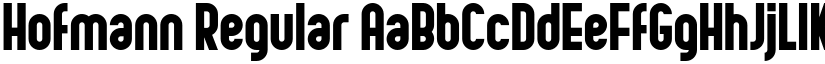 Hofmann Regular font