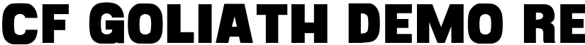 CF Goliath Demo Regular font