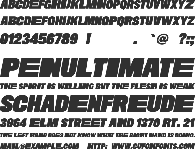 New Machines DEMO font preview