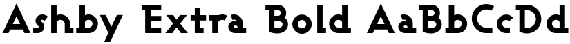 Ashby Extra Bold font