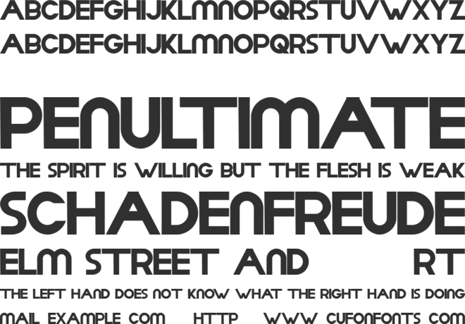 Aday Demo font preview