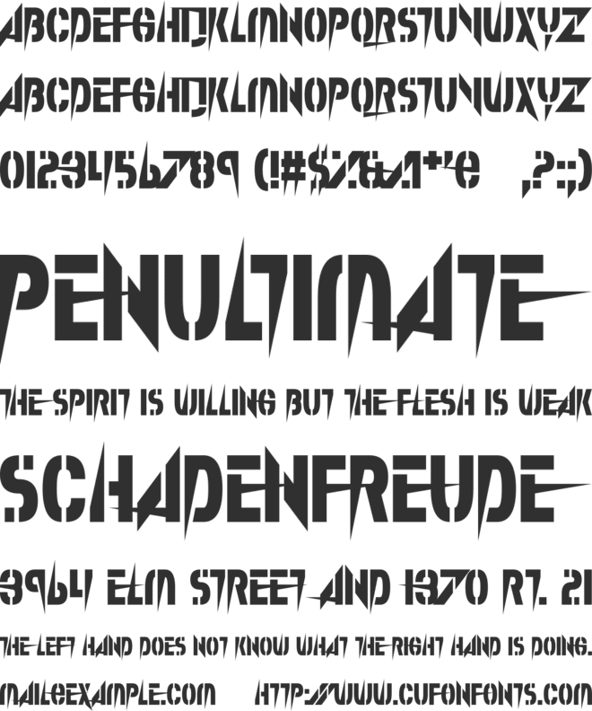 Splinter Wonderland font preview