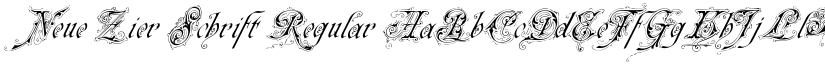Neue Zier Schrift Regular font