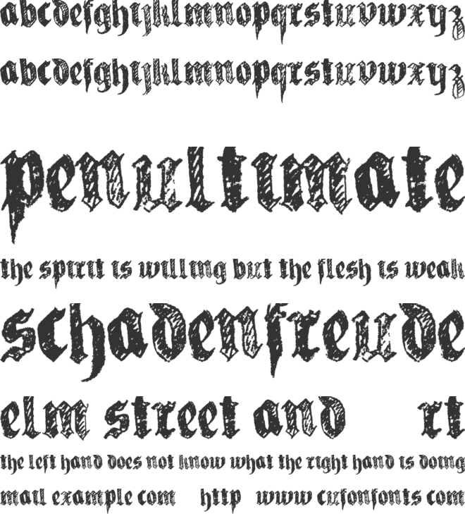 la fraktouille font preview