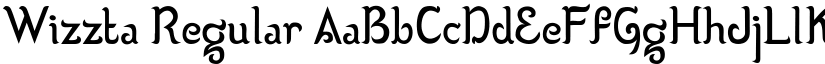 Wizzta Regular font