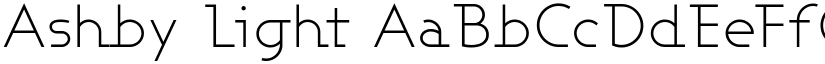 Ashby Light font