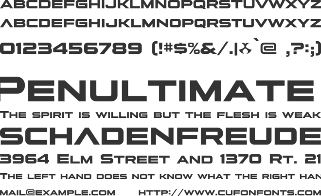 Clarknova font preview