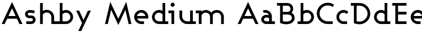 Ashby Medium font