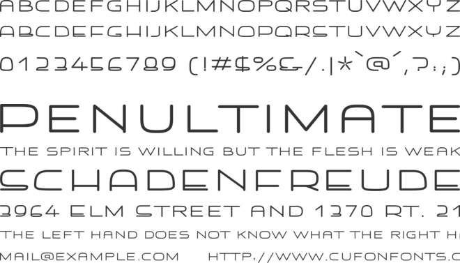 Fetamont font preview