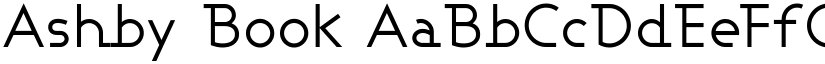 Ashby Book font