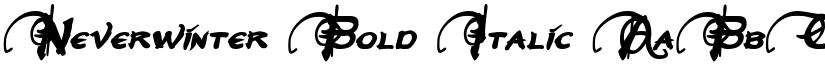 Neverwinter Bold Italic font