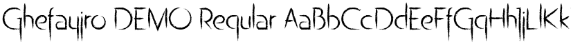 Ghefayjro DEMO Regular font