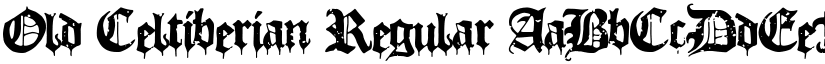 Old Celtiberian Regular font