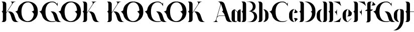 KOGOK KOGOK font