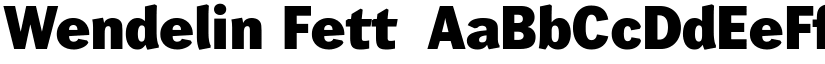 Wendelin-Fett font