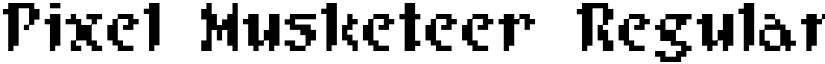 Pixel Musketeer Regular font