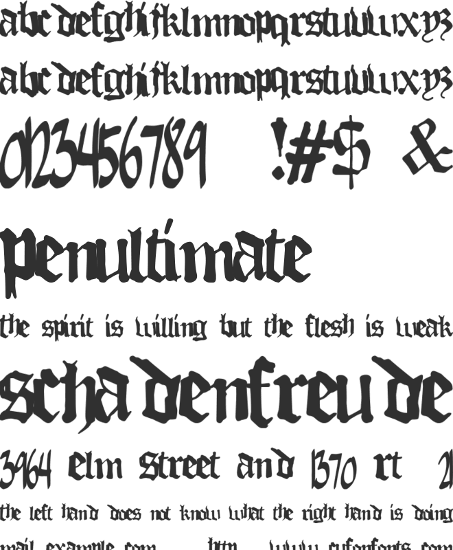 ThugLoveDT font preview
