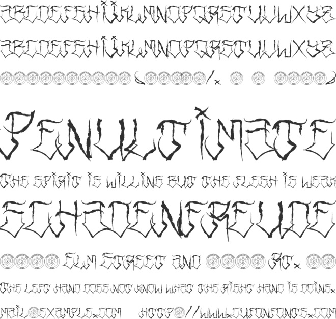 Riders Font font preview